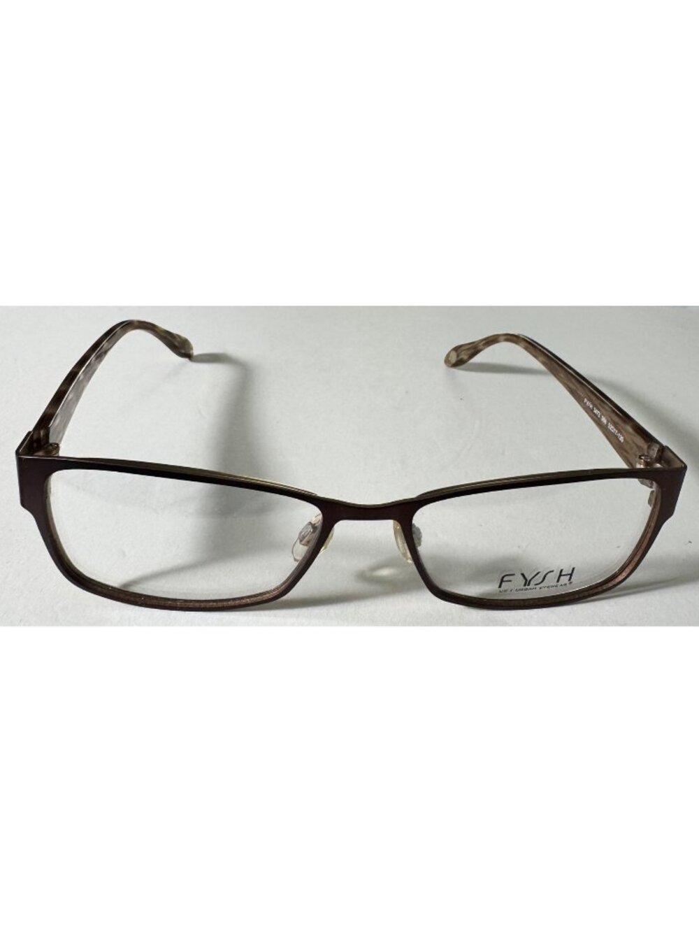 Fysh Urban Eyewear 3473 FRAMES ONLY 52-17-135 Brown Metal Womens Glasses 986